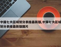 中国七大区域划分表格最新版,中国七大区域划分表格最新版图片